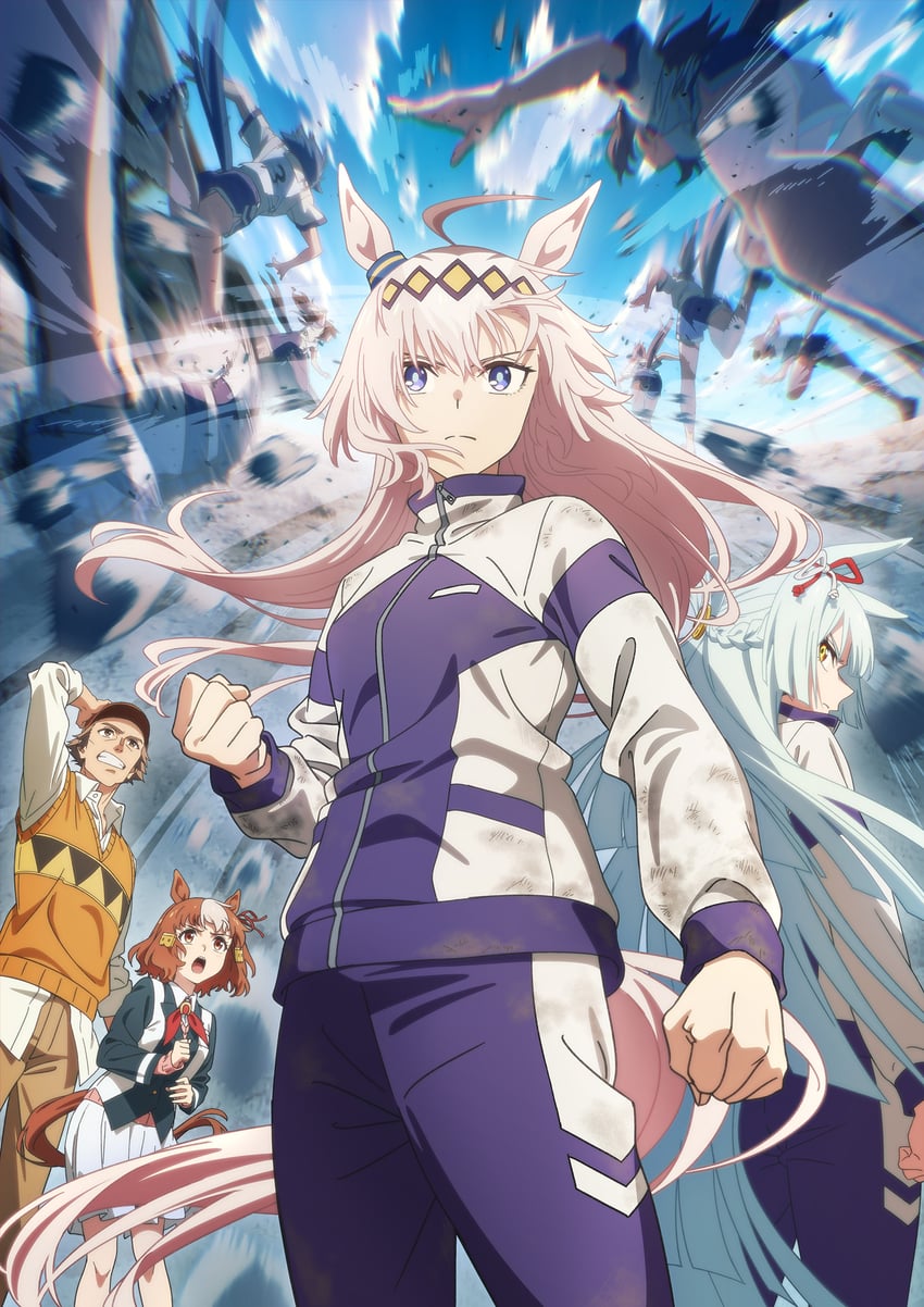 oguri cap, belno light, fujimasa march, and kitahara jou (umamusume and 1 more)