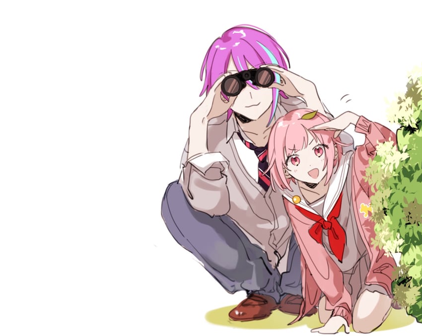 ootori emu and kamishiro rui (project sekai) drawn by user_usrv2234