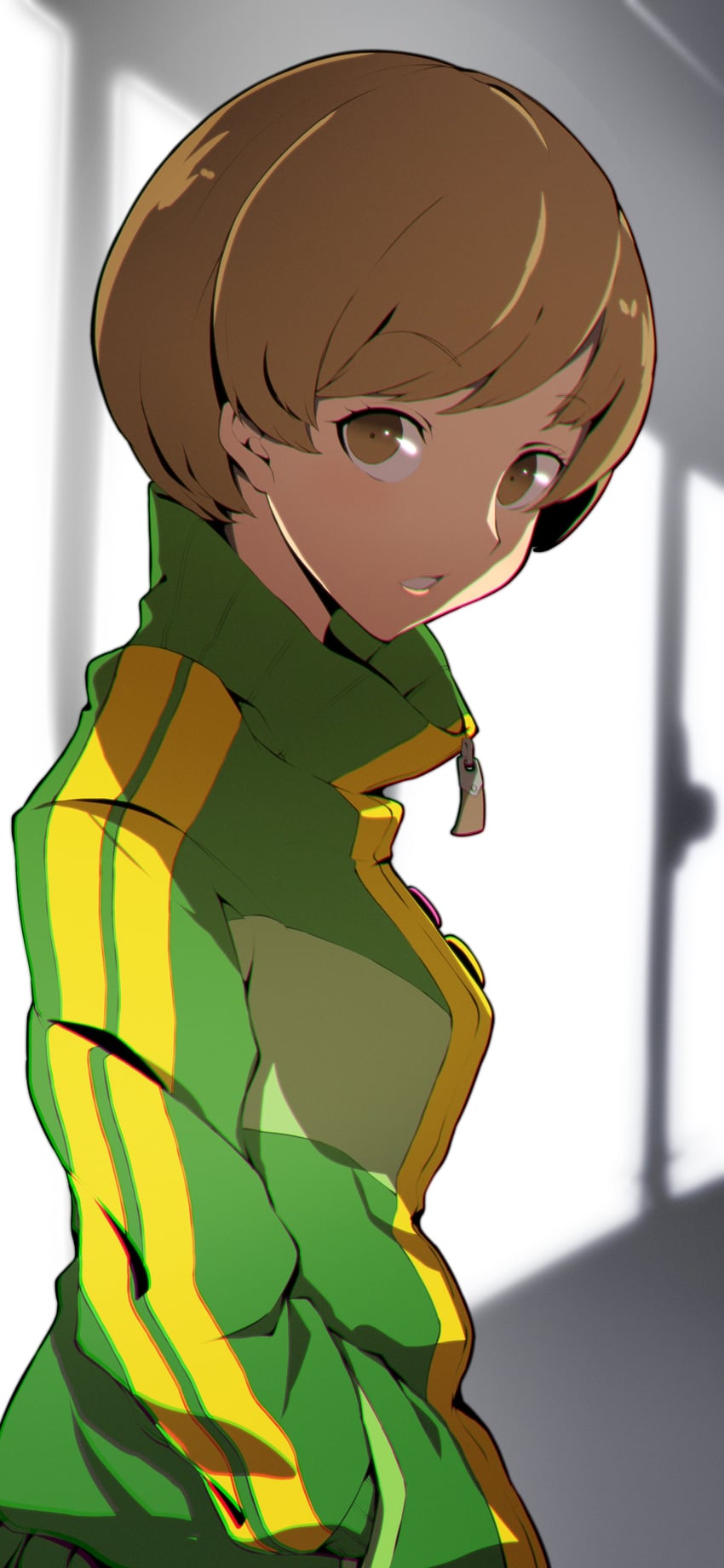 satonaka chie (persona and 1 more) drawn by pakotaroh