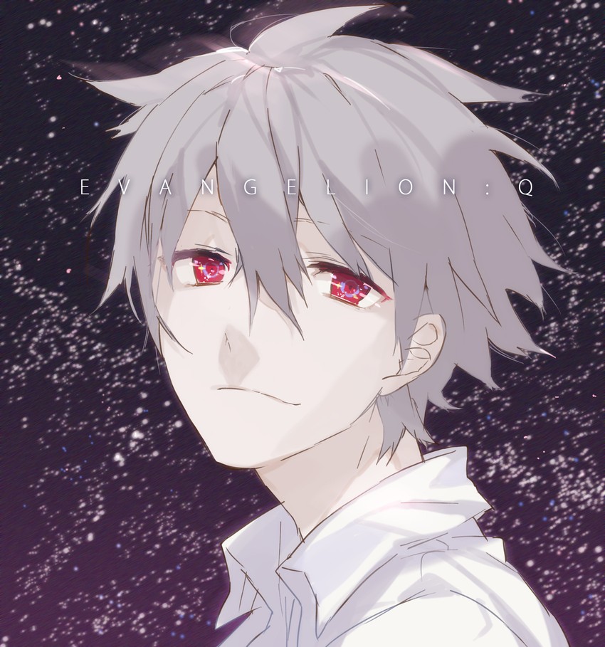 nagisa kaworu (neon genesis evangelion and 2 more) drawn by noco_(adamas)