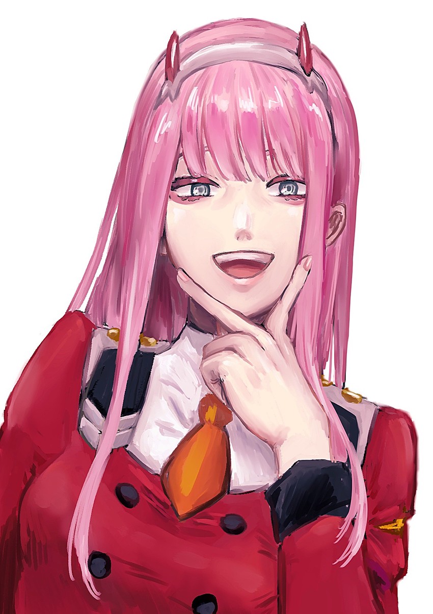 zero two (darling in the franxx) drawn by kafuka_(nizi_kafuka)