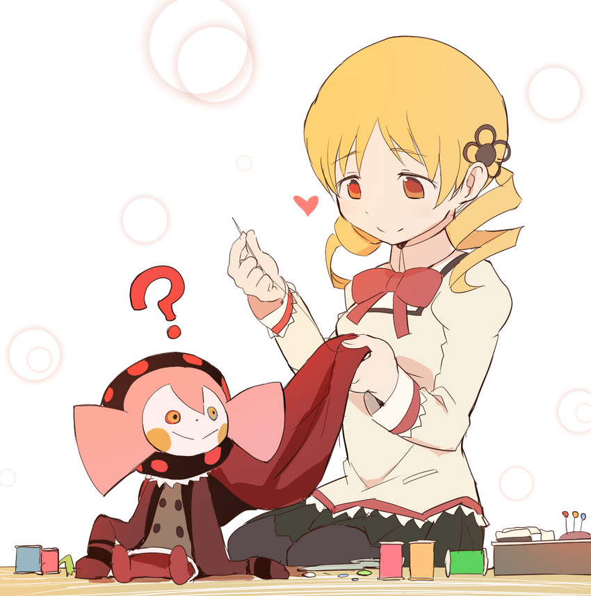 tomoe mami and charlotte (mahou shoujo madoka magica and 1 more) drawn by samidare_(hoshi)