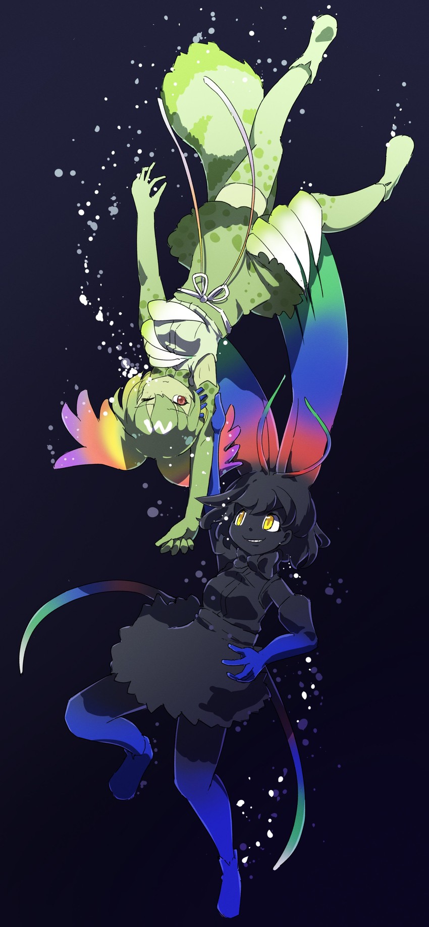 cellien, cellval, and ruler cell (kemono friends and 1 more) drawn by iwa_(iwafish)