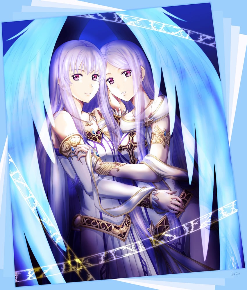 feena and reah (ys and 2 more) drawn by xiacheng_tatsuya