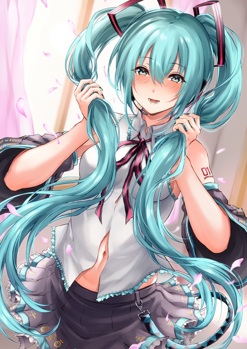 hatsune miku (vocaloid) drawn by inue_ao