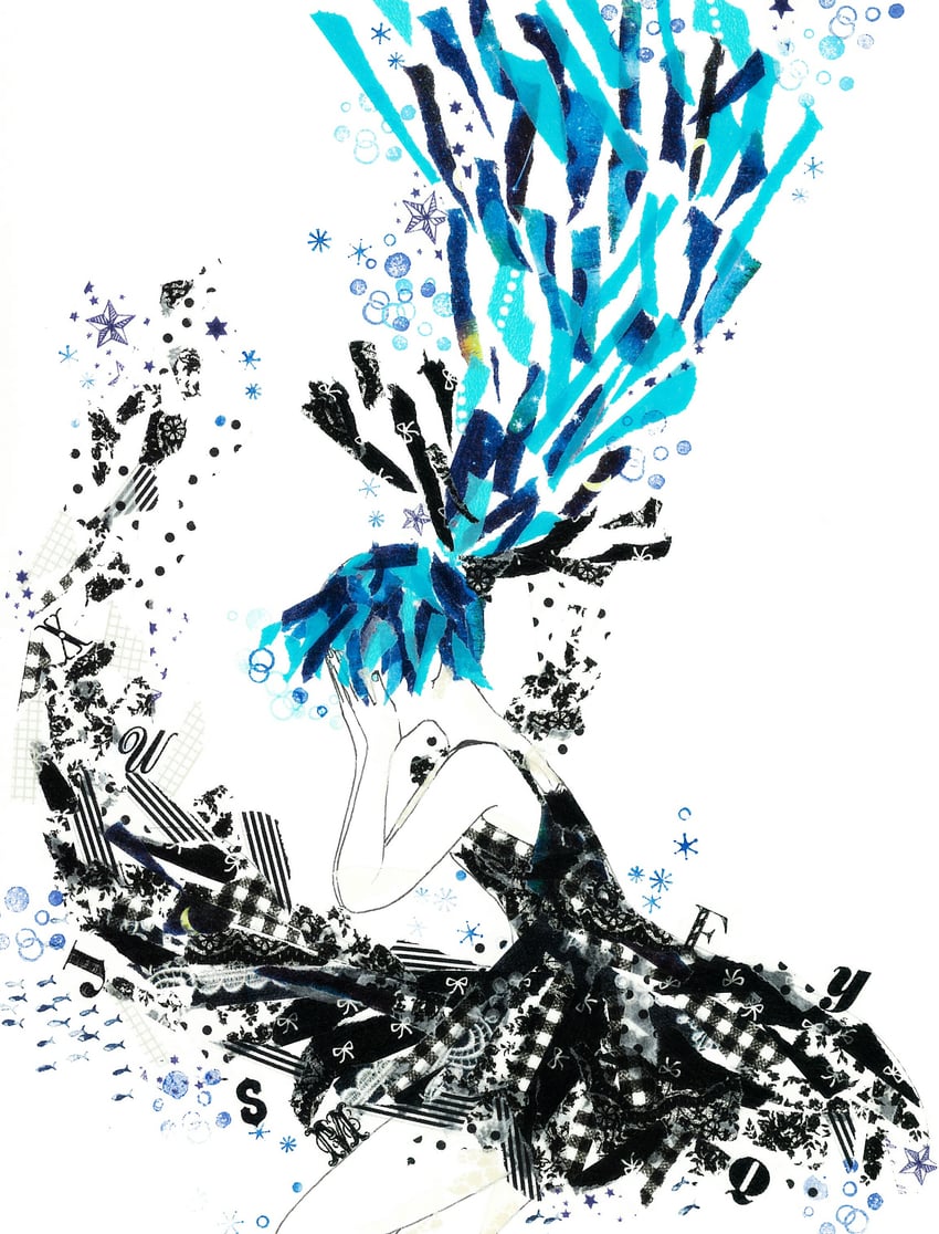 hatsune miku (vocaloid and 1 more) drawn by poncho_(ponpontyo_8)