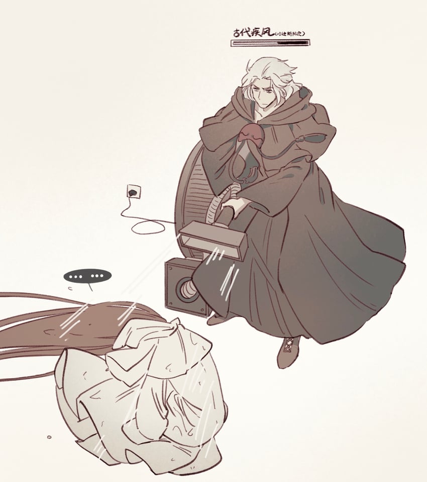 warrior of light, emet-selch, and azem (final fantasy and 1 more) drawn by fermium.ice