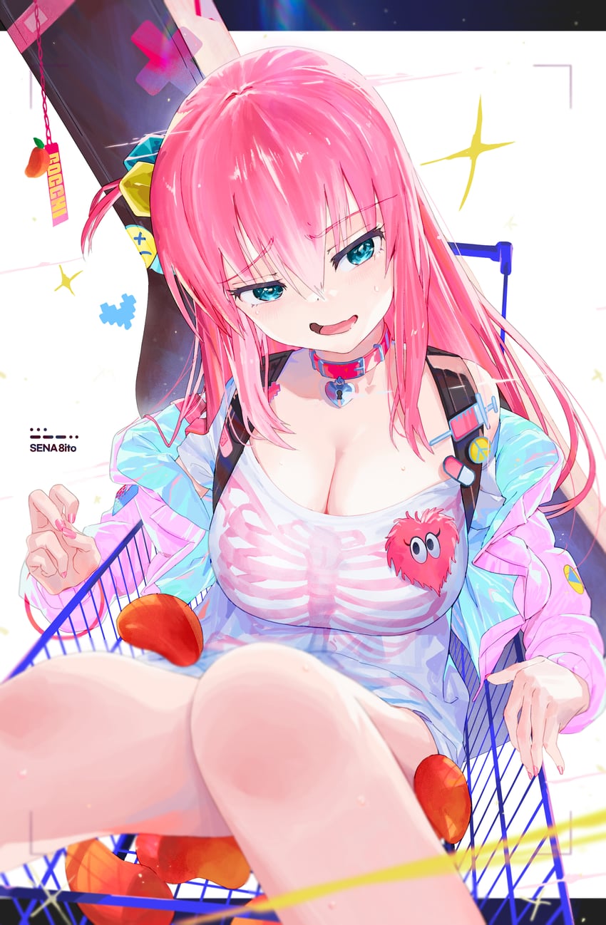 gotoh hitori and yumemi riamu (idolmaster and 2 more) drawn by sena_8ito