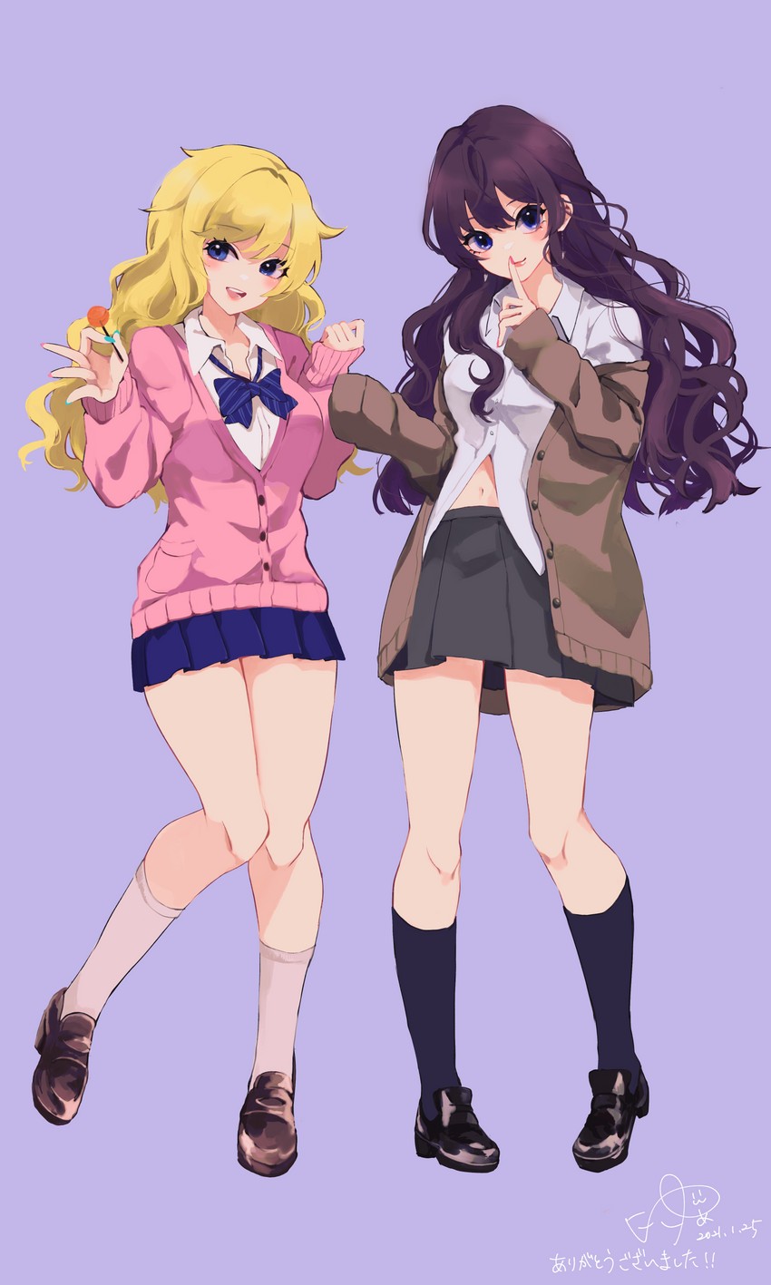 ichinose shiki and ohtsuki yui (idolmaster and 1 more) drawn by kukiwakame