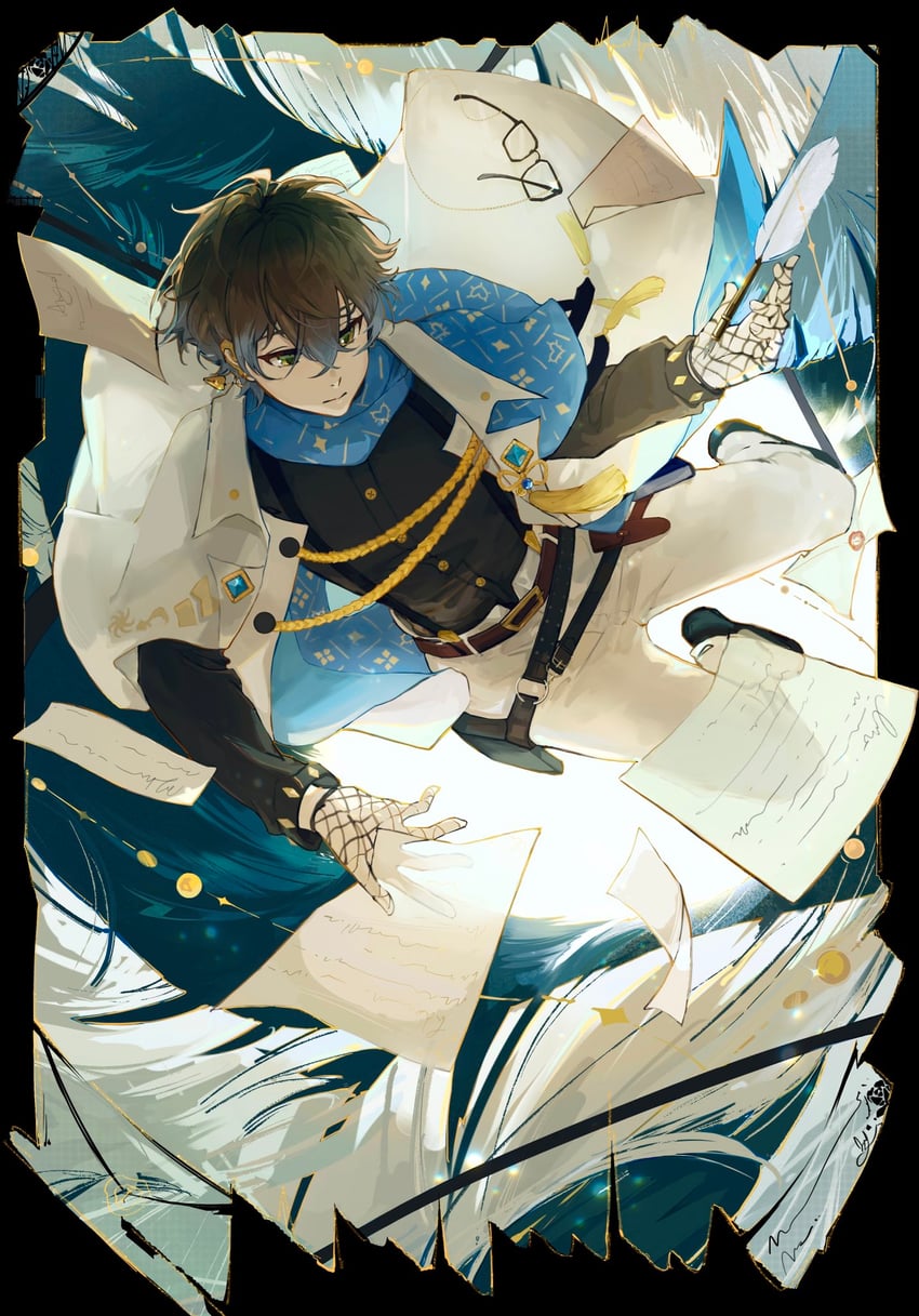 ike eveland (nijisanji and 1 more) drawn by umbra_zhuitaiyang