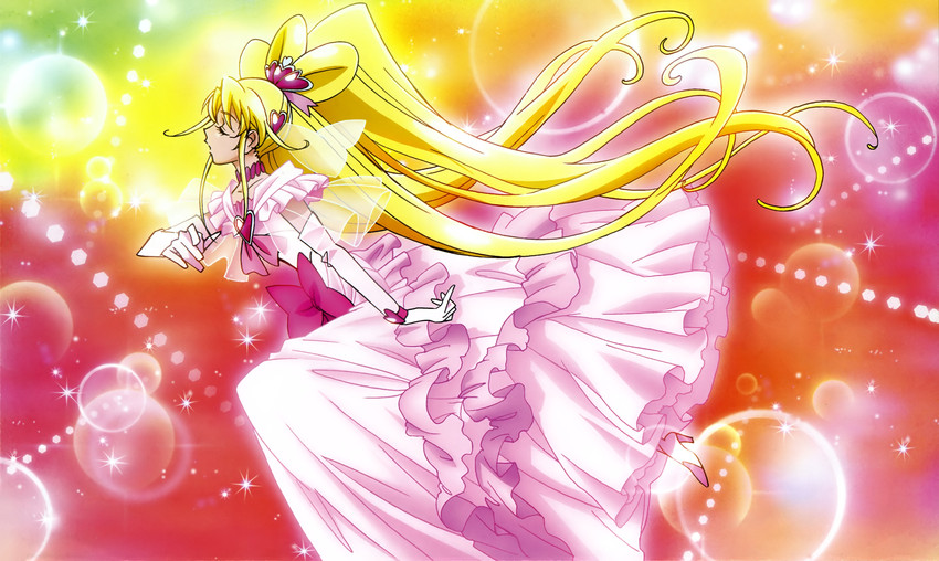 aida mana and cure heart (precure and 1 more) drawn by ueno_ken