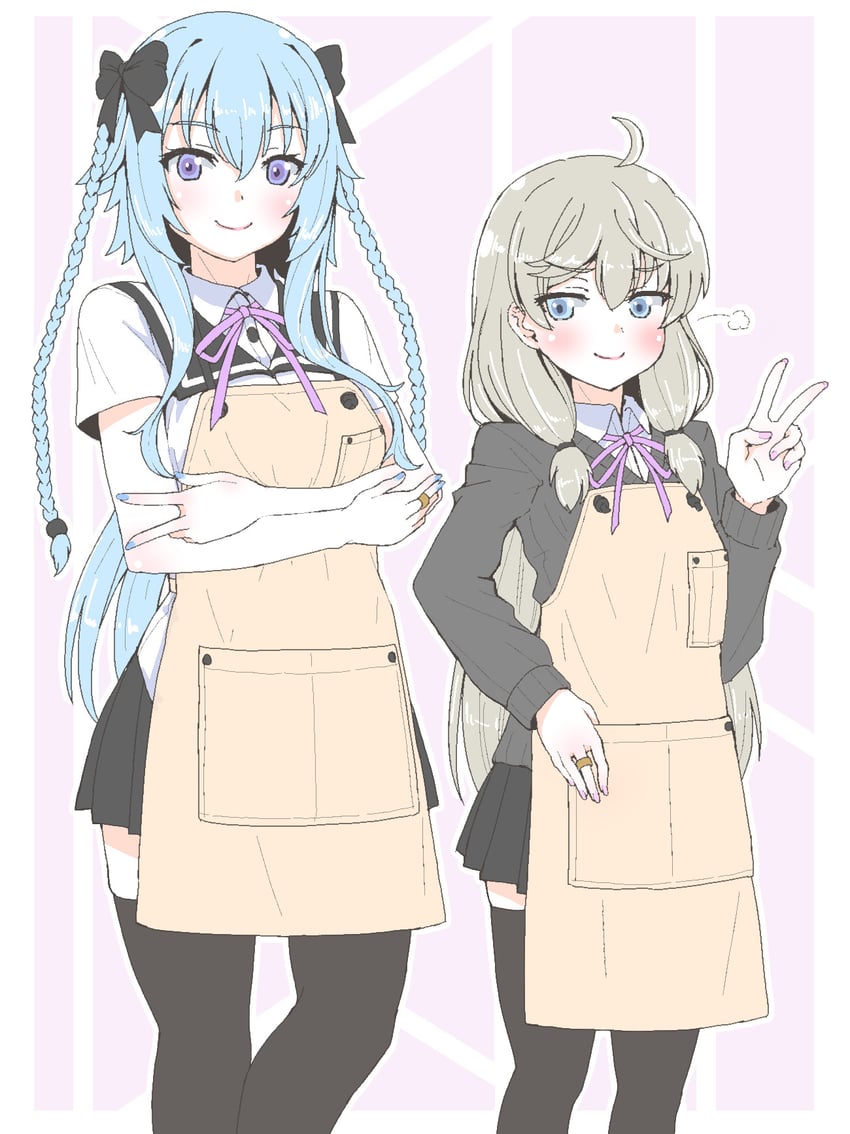 mori tatsuki and kanabako misora (assault lily) drawn by petag2