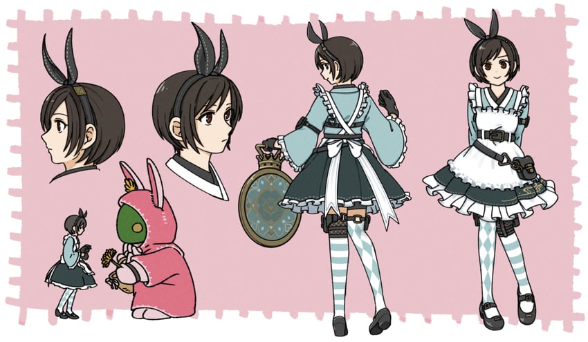 yuffie kisaragi and tonberry (final fantasy and 2 more) drawn by s_m_man