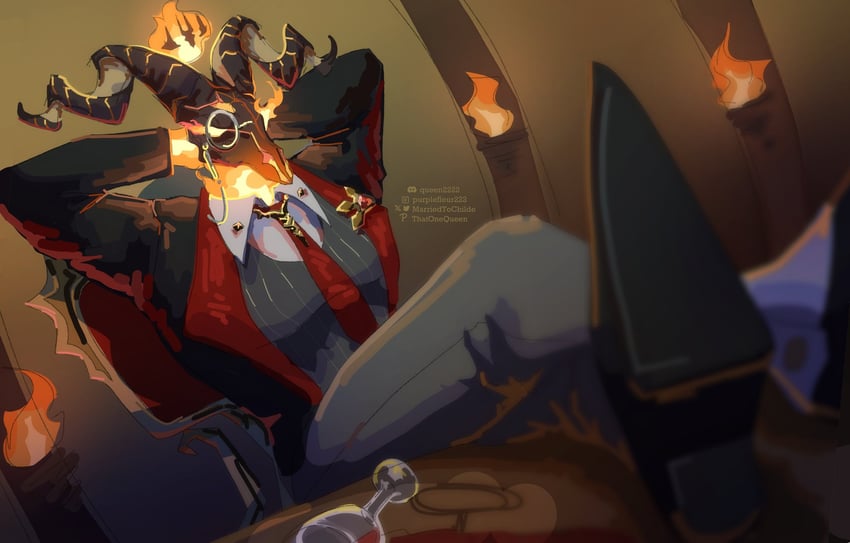 duke inferno (honkai and 1 more) drawn by marriedtochilde