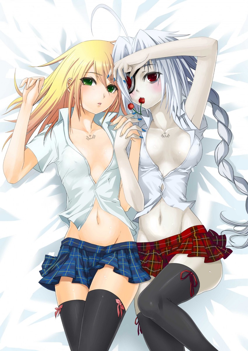 noel vermillion and nu-13 (blazblue and 1 more)