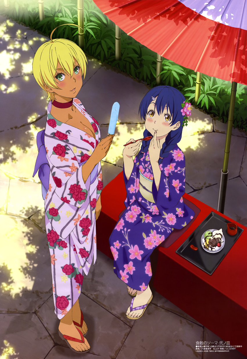 mito ikumi and tadokoro megumi (megami magazine and 1 more) drawn by yaegashi_youhei