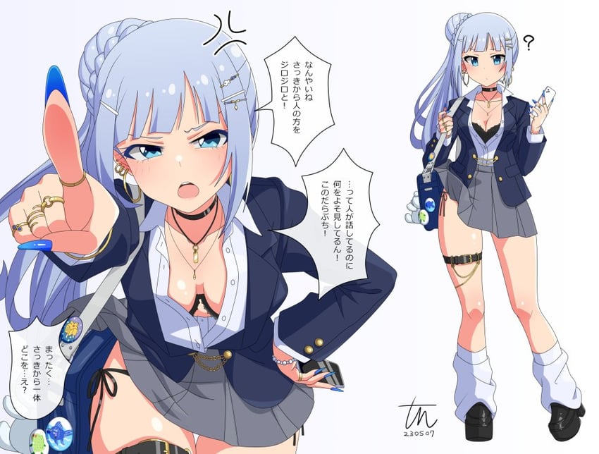 shiraishi tsumugi (idolmaster and 1 more) drawn by tun