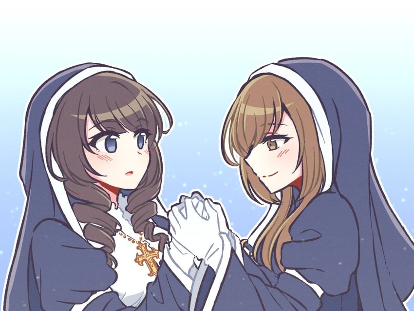 kosaka anastasia ryouko and izumi rosa rina (assault lily) drawn by akamirai