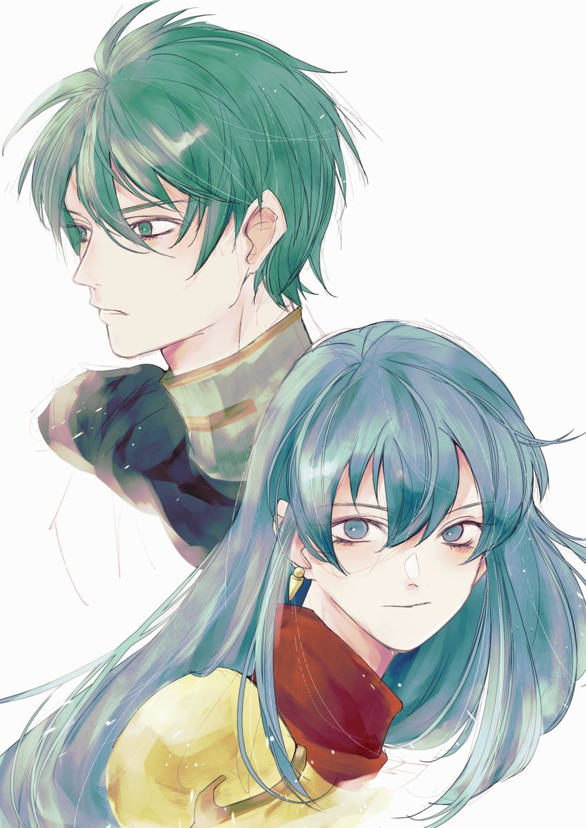 eirika and ephraim (fire emblem and 1 more) drawn by hk_539099410