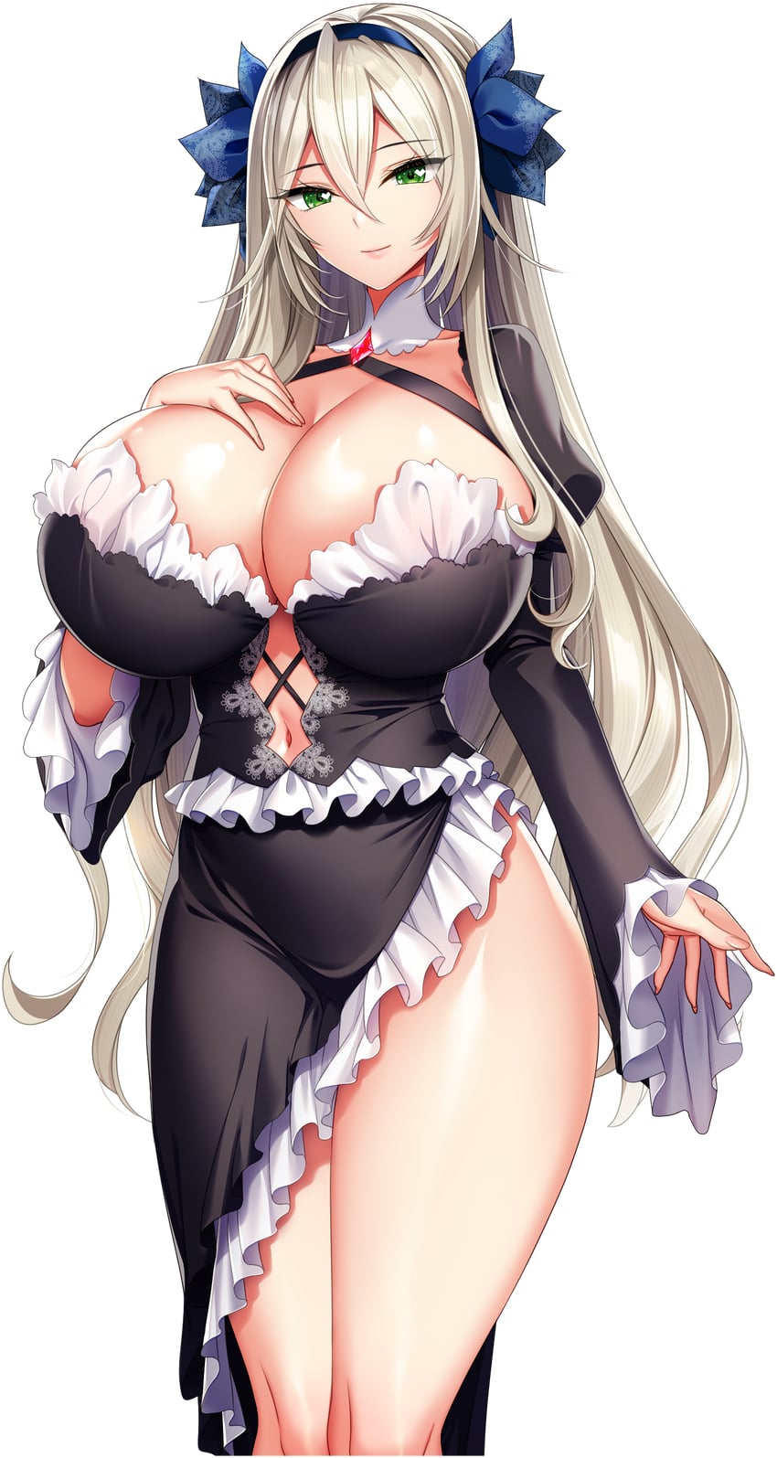 elma saventilla (motto! haramase! honoo no oppai isekai oppai maid gakuen!) drawn by akagi_rio