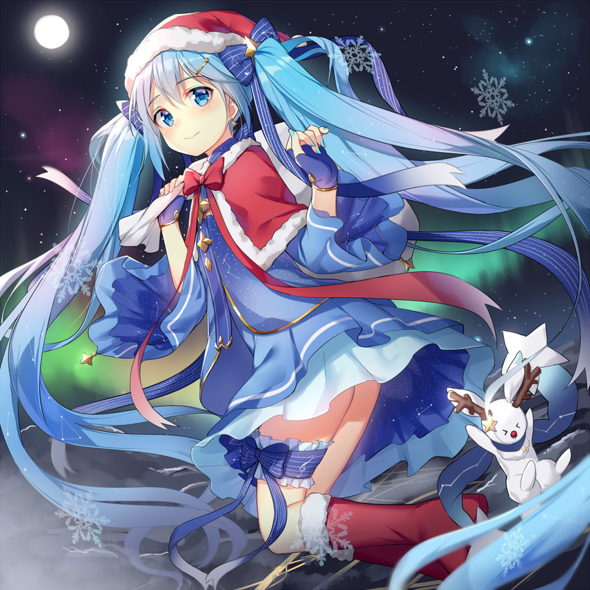 hatsune miku, yuki miku, and rabbit yukine (vocaloid) drawn by alexmaster
