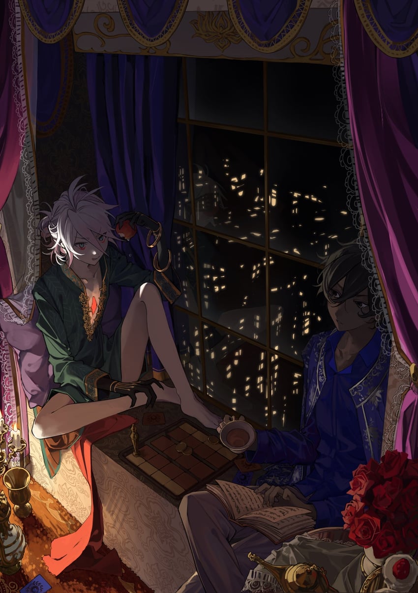 karna and arjuna (fate and 1 more) drawn by yeguangmusi