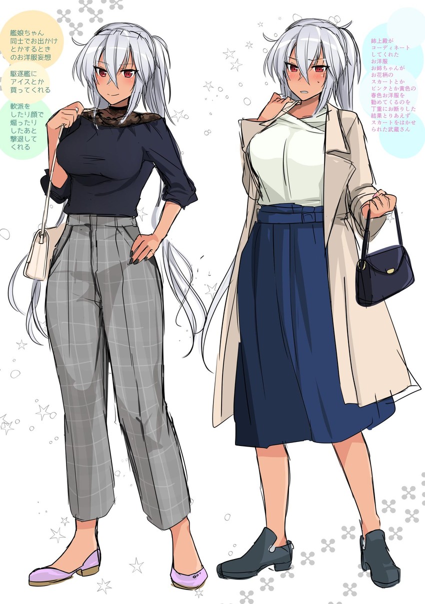 musashi and musashi kai ni (kantai collection) drawn by yunamaro