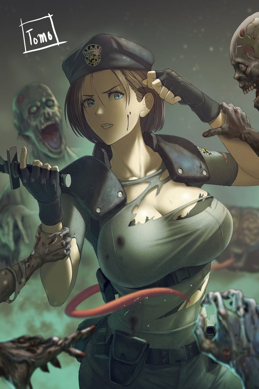 jill valentine (resident evil and 1 more) drawn by tomo_eokaiteru