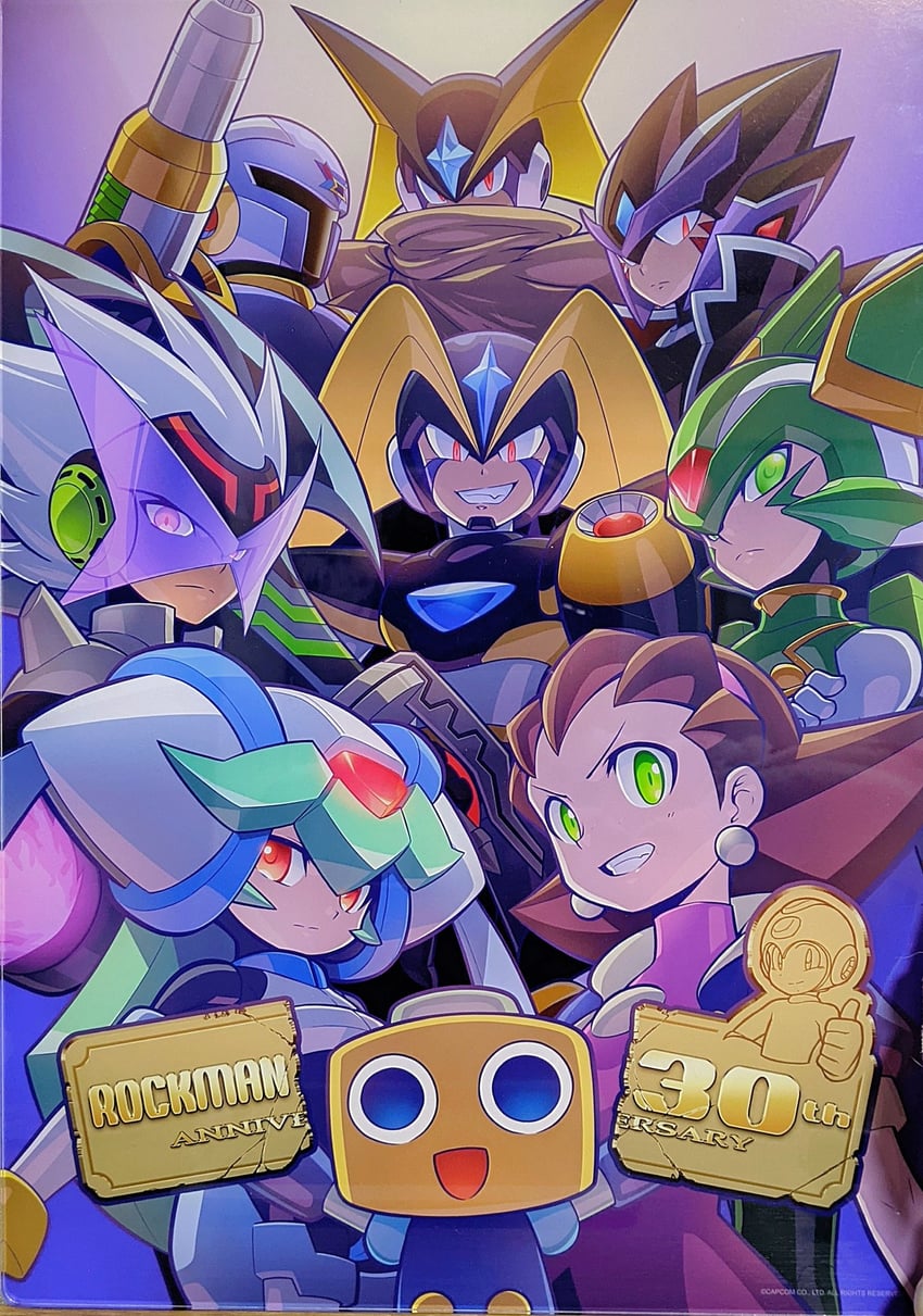tron bonne, servbot, pandora, bass, sage harpuia, and 4 more (mega man and 8 more) drawn by mizuno_keisuke