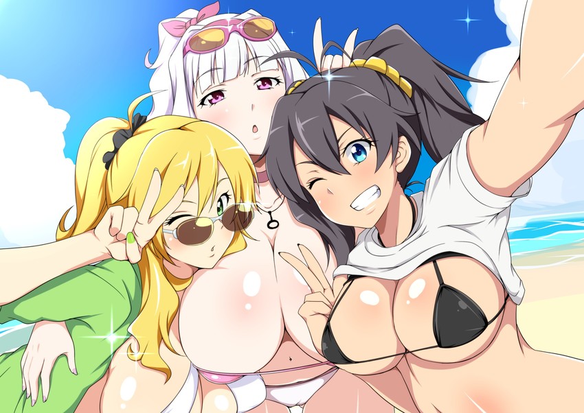 hoshii miki, shijou takane, and ganaha hibiki (idolmaster) drawn by jabara_tornado