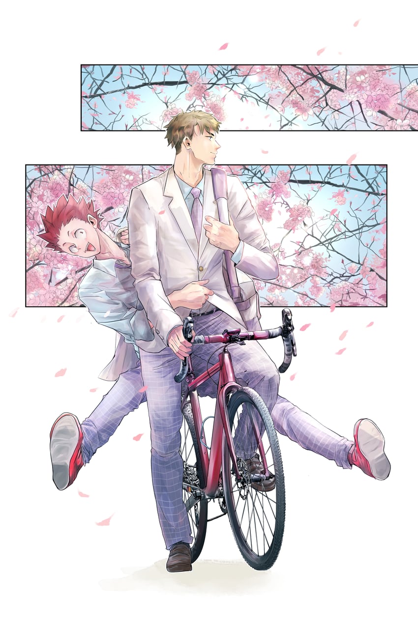ushijima wakatoshi and tendou satori (haikyuu!!) drawn by mabu_dachi43