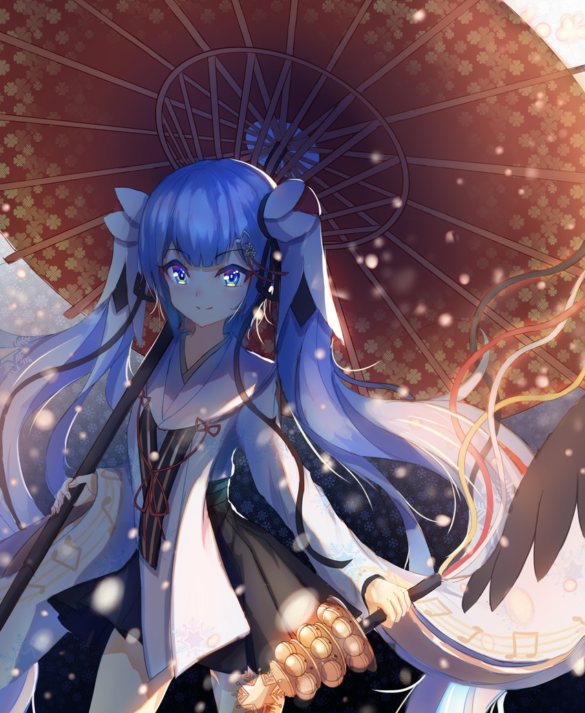 hatsune miku and yuki miku (vocaloid) drawn by yorurui_sansan
