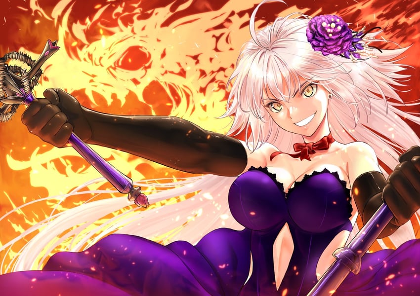 jeanne d'arc alter (fate and 1 more) drawn by kaijin-m