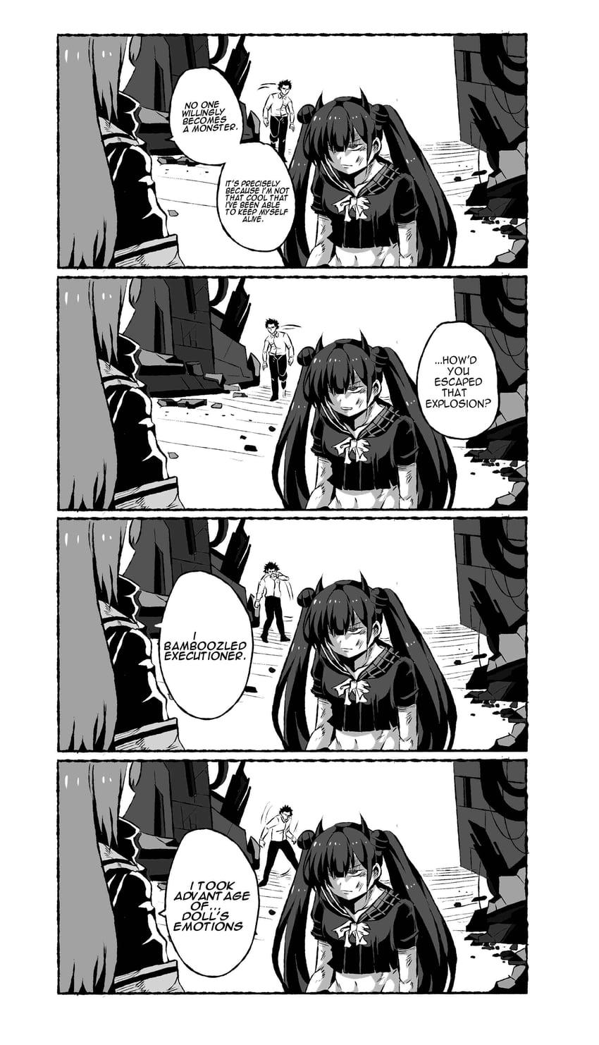 ump45, commander, and ouroboros (girls' frontline) drawn by haho