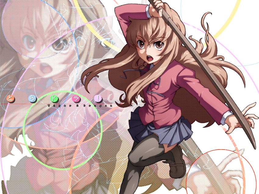 aisaka taiga (toradora!) drawn by caryo and tabigarasu