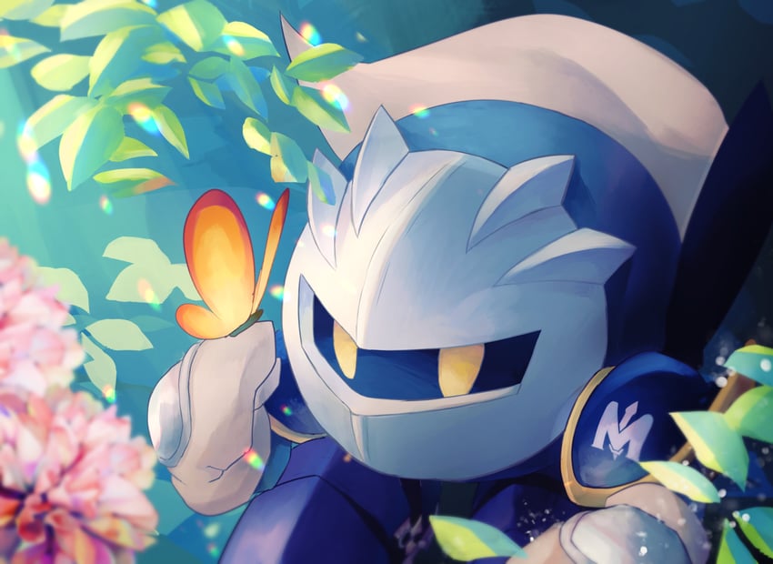 meta knight and morpho knight (kirby) drawn by vul3hl0smteyk1z