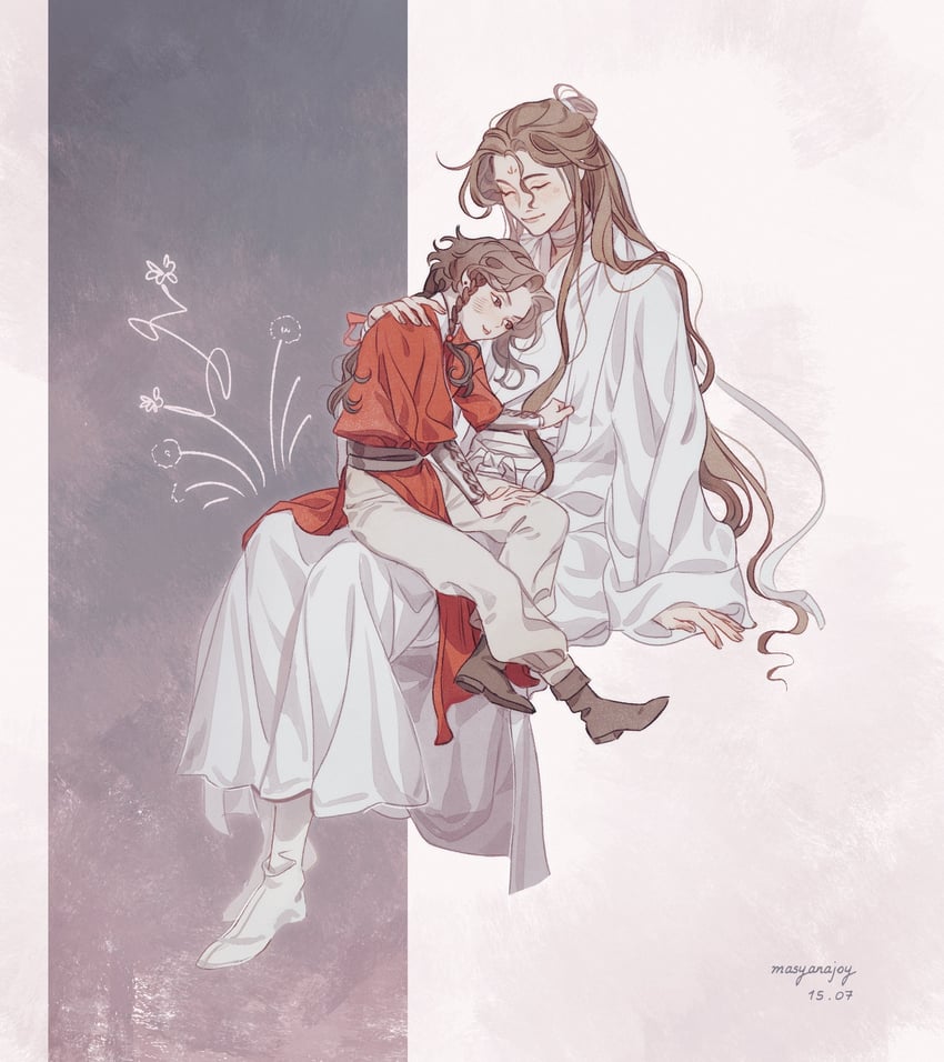 xie lian and hua cheng (tianguan cifu) drawn by masyanajoy