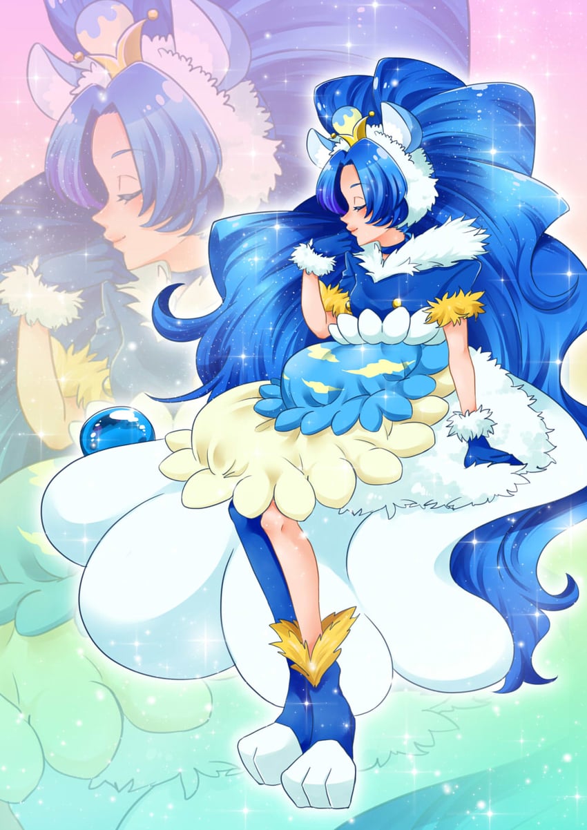 tategami aoi and cure gelato (precure and 1 more) drawn by pota0606119