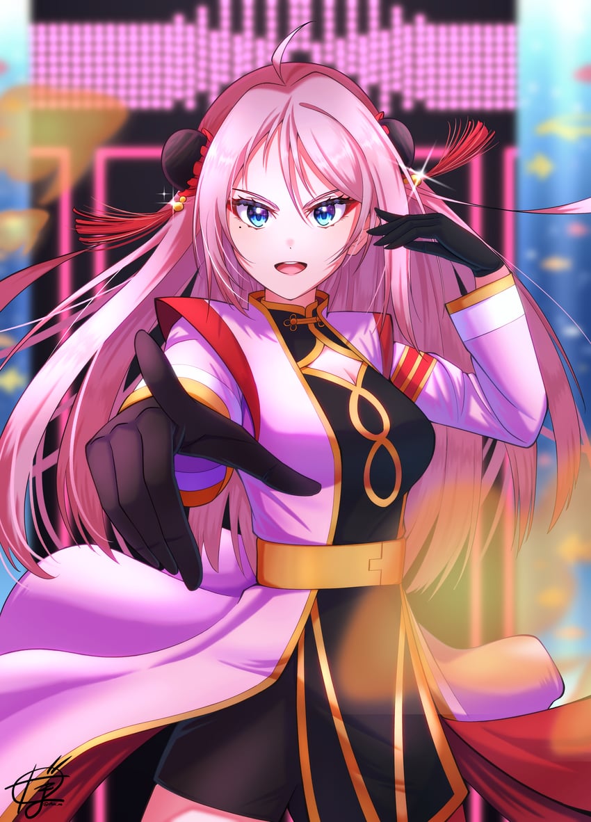 zhong lanzhu (love live! and 1 more) drawn by bright09
