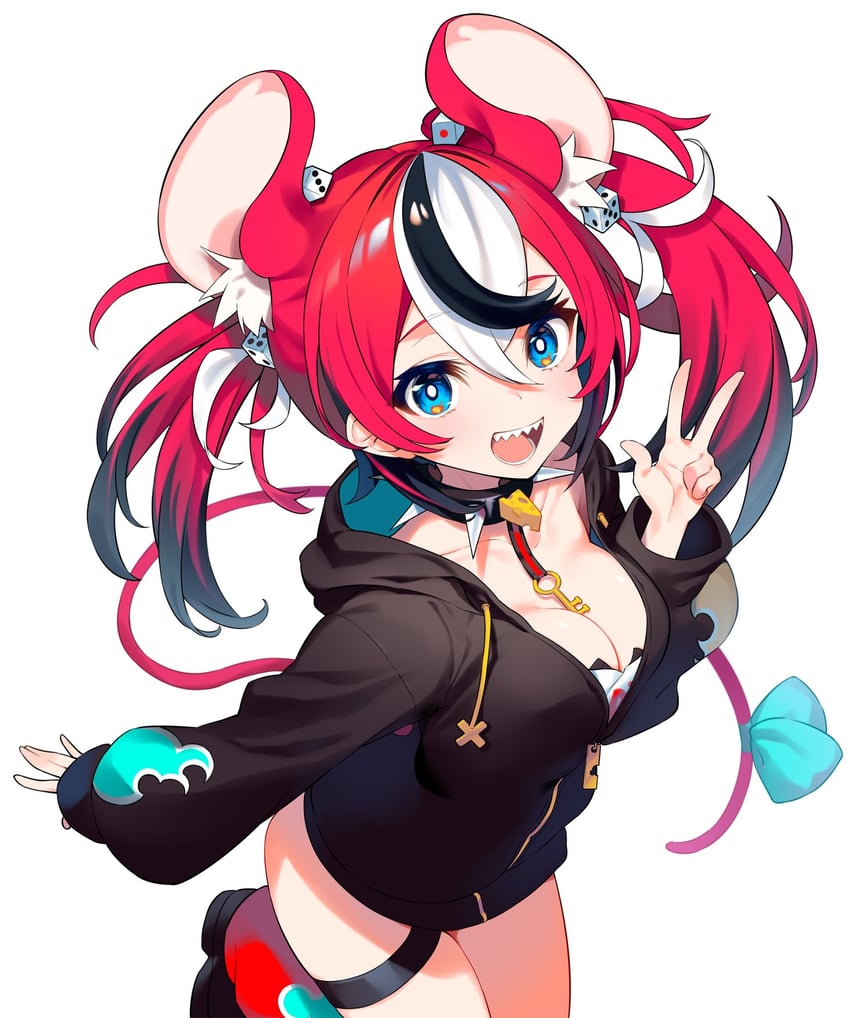 hakos baelz (hololive and 1 more) drawn by kutata