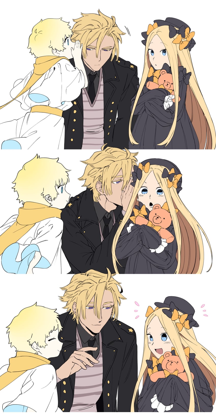 abigail williams, voyager, and daybit sem void (fate and 1 more) drawn by hunyangzi