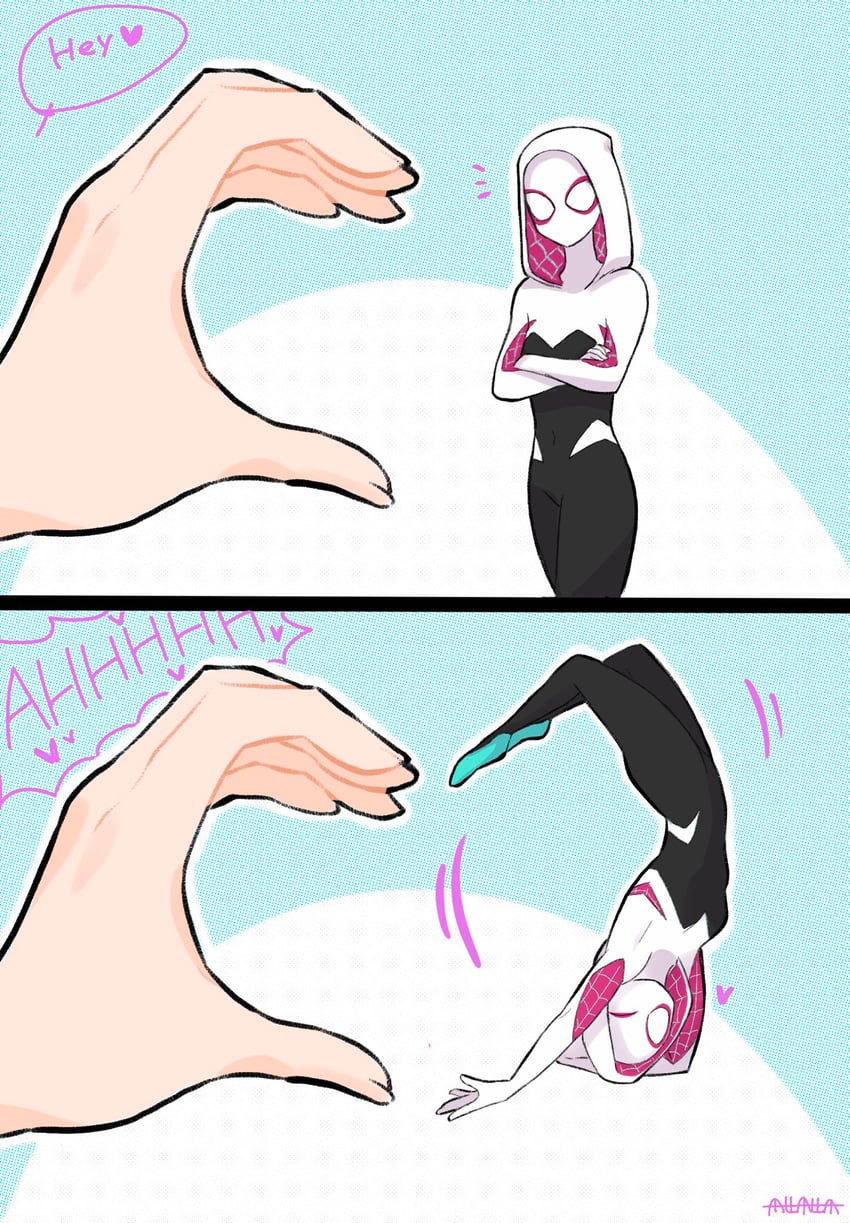 spider-gwen (marvel and 2 more) drawn by sushi_pizza_rrr