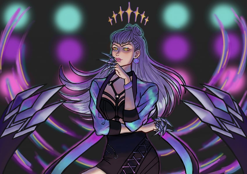 evelynn and k/da all out evelynn (league of legends) drawn by sahira_rasid