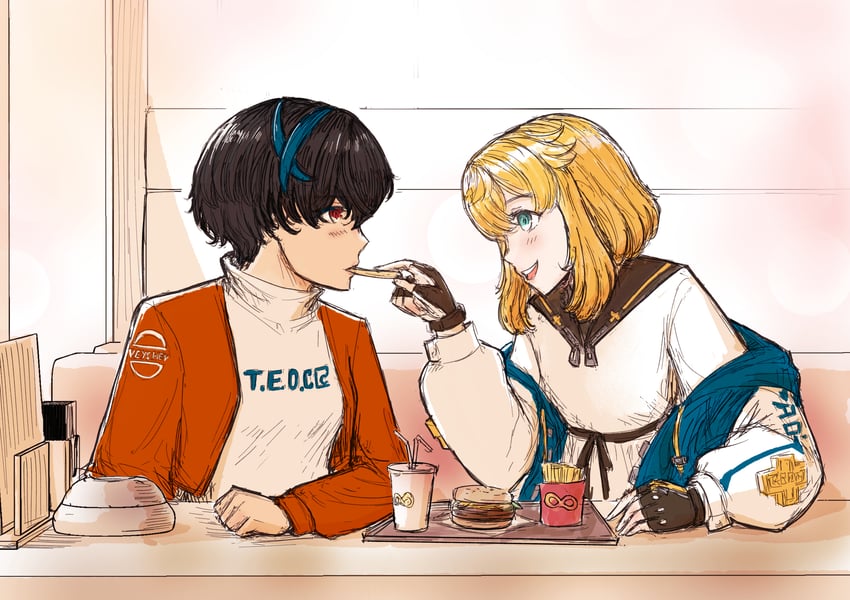 bridget and unika (guilty gear and 1 more) drawn by jiisuri_chan