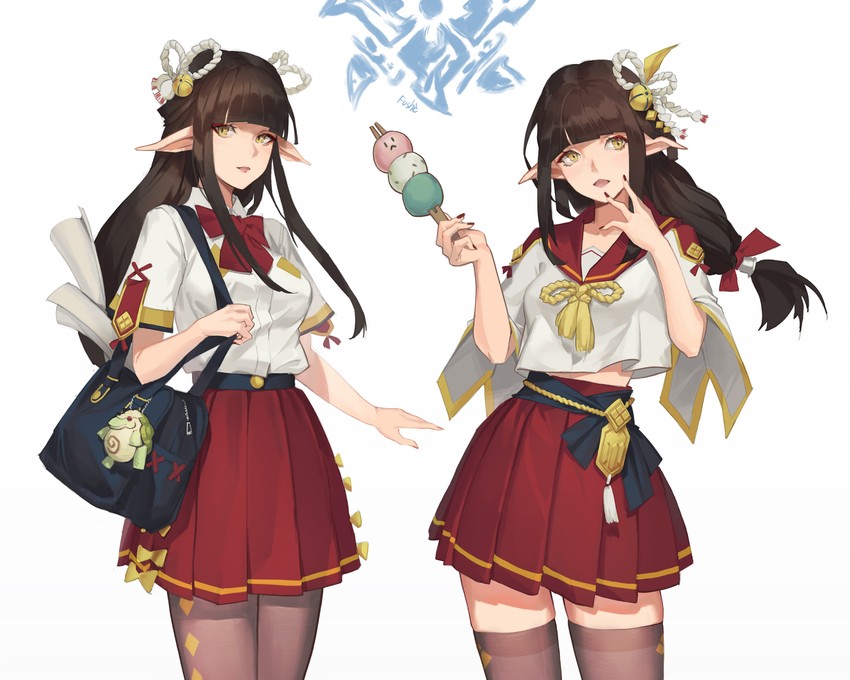 hinoa and minoto (monster hunter and 1 more) drawn by fushe