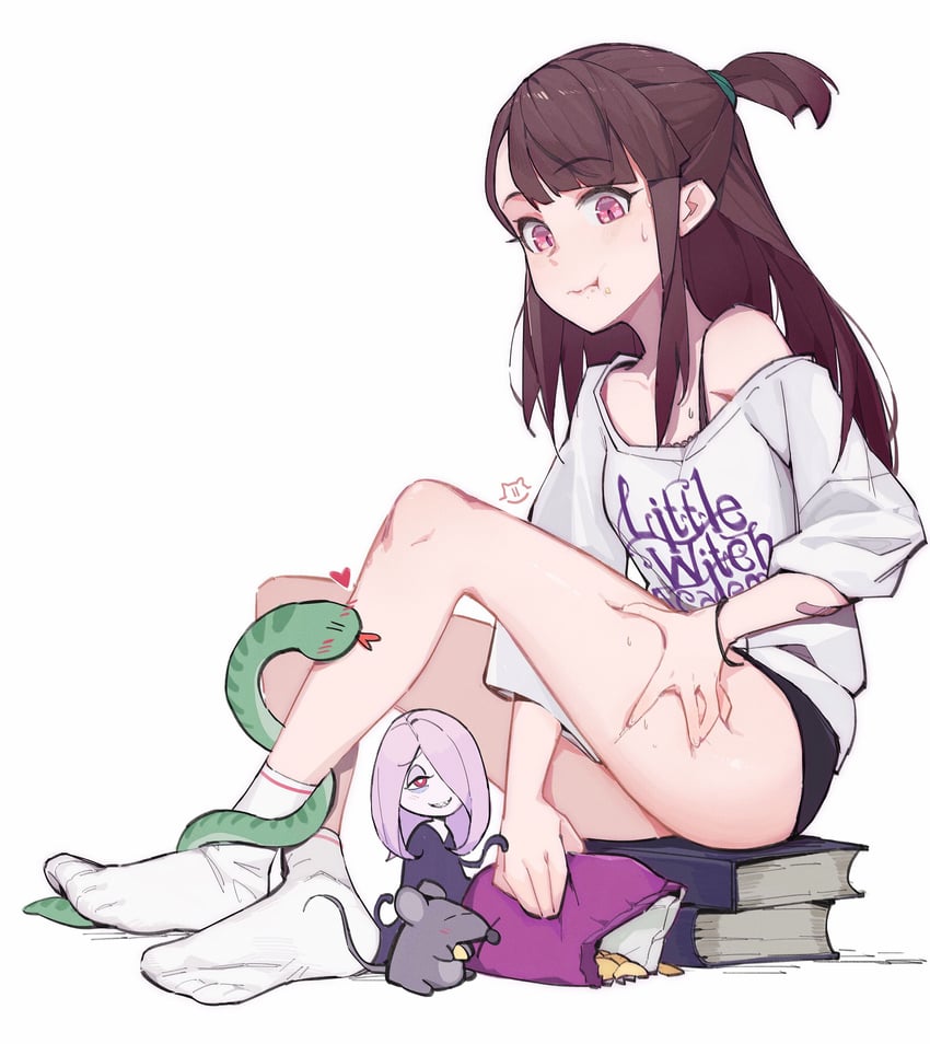 kagari atsuko and sucy manbavaran (little witch academia) drawn by lan_mao_akko