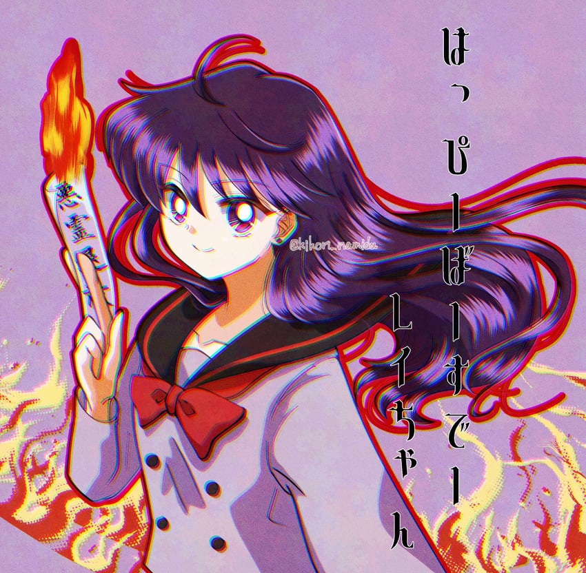 hino rei (bishoujo senshi sailor moon) drawn by kikori_namida