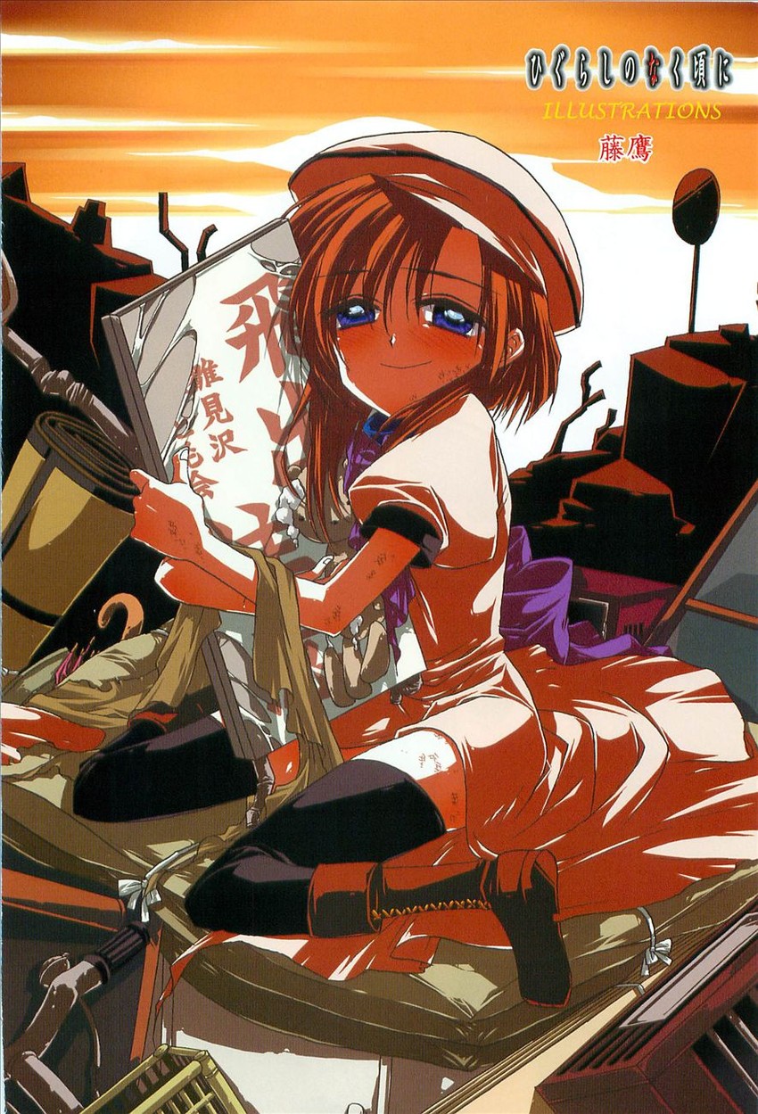 ryuuguu rena (higurashi no naku koro ni) drawn by fujitaka_(akasora)
