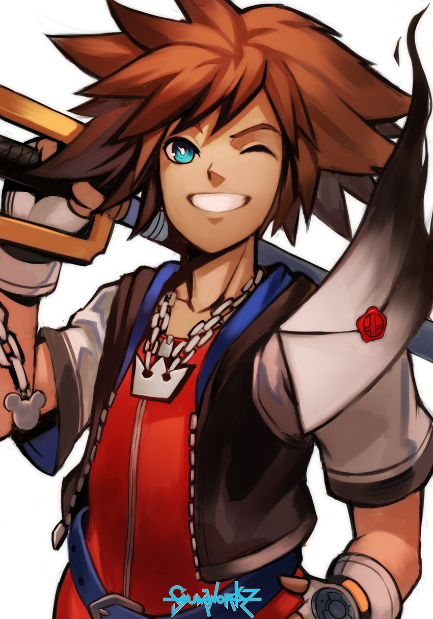 sora (super smash bros. and 2 more) drawn by scumworkz