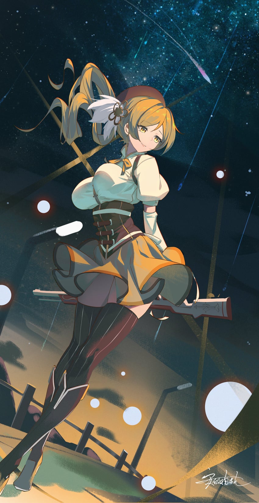 tomoe mami (mahou shoujo madoka magica) drawn by an_di_baozhen